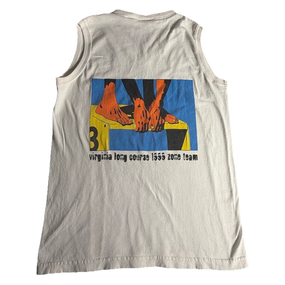 Vintage 1999 Soffe Virginia Long Course Zone Team Sleeveless Shirt Mens M